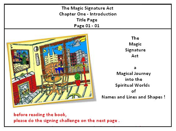  The Magic Signature Act Title Page 
